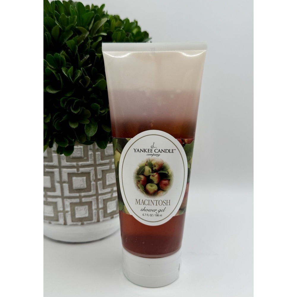 Yankee Candle Macintosh Shower Gel 6.7 oz 198 ml NEW SEALED Discontinued Apple